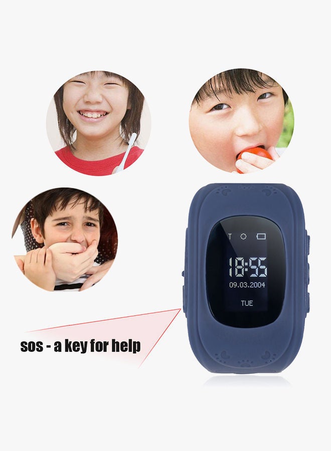 Kids Smart Wrist Watch With GPS Tracker Blue