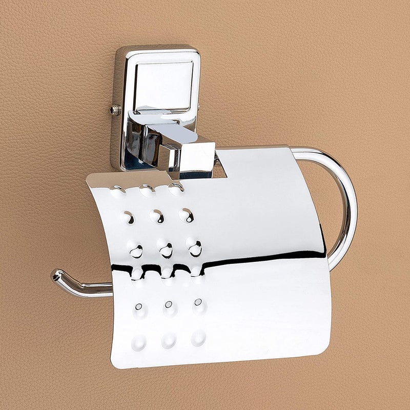 Primax Platinum Stainless Steel 304 Grade Darcy Toilet Paper Roll HolderToilet Paper Holder in BathroomKitchenBathroom AccessoriesChrome Pack of 1 - Image 2