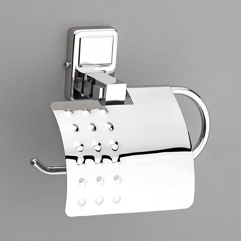 Primax Platinum Stainless Steel 304 Grade Darcy Toilet Paper Roll HolderToilet Paper Holder in BathroomKitchenBathroom AccessoriesChrome Pack of 1 - Image 1