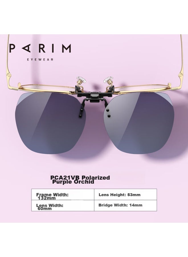 Parim Clip-on Sungl For Women, Polarized Lightweight Myopia Gl For Driving, Uv Protection And Sun Protection For Men - Image 2
