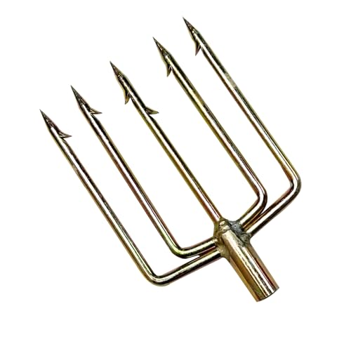 Scuba Choice Spearfishing 5 Prong 8mm Spearhead Fork Harpoon Tip with Barbs, Stainless Steel, 5"x3", Heavy-Duty Fishing & Hunting Tool, Ideal for Catching Fish Game, Outdoor Recreation Gear - Image 1