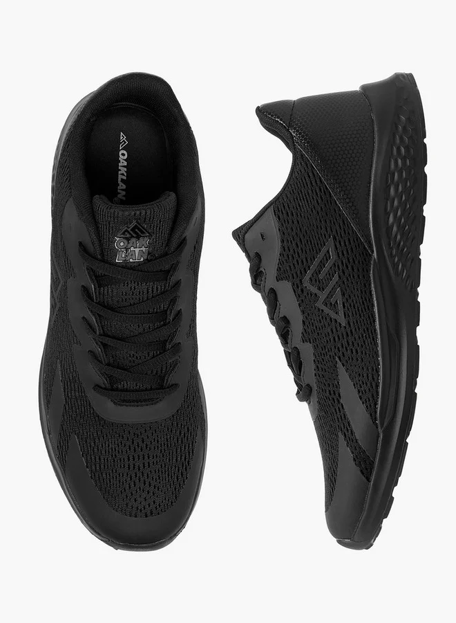 شو اكسبرس Textured Sports Shoes with Lace-Up Closure