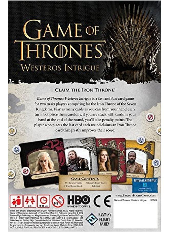 Fantasy Flight Games HBO صراع العروش ويستروس المؤامرة  - Image 2