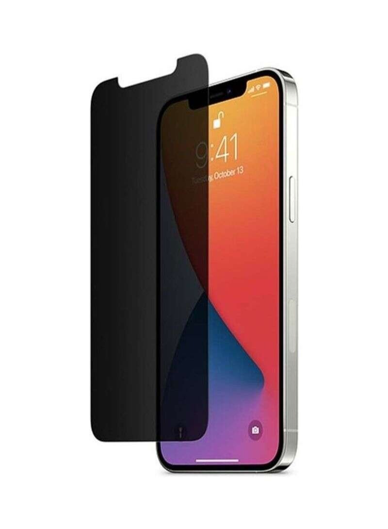 BORTONY Tempered Glass Screen Protector For Apple iPhone 12 Pro Max Black - Image 1