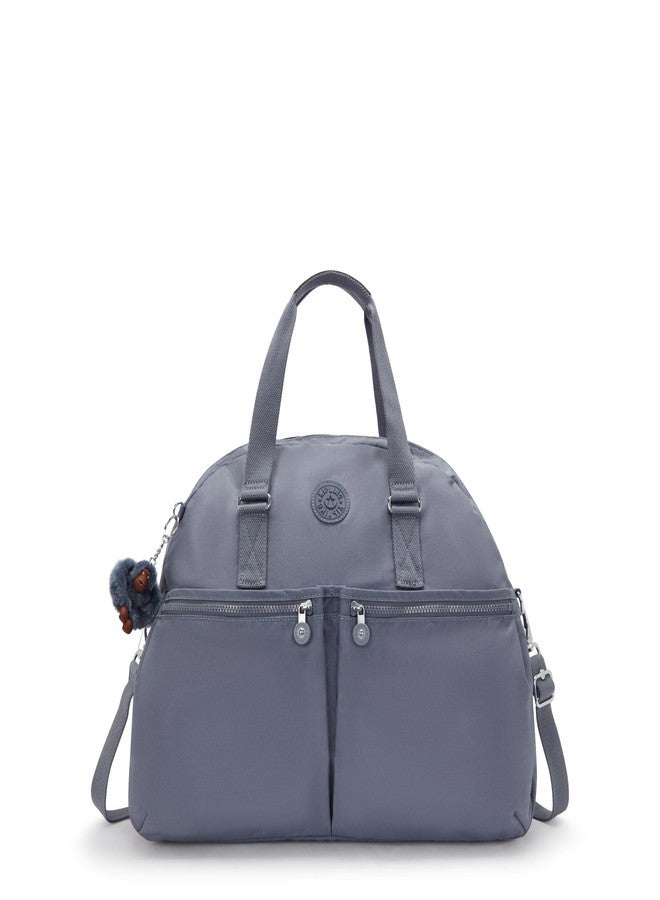 KIPLING KIPLING Kipling Women's Eugina Satchel, Handmade, Removable Shoulder Strap, Outer Pockets, Nylon Duffle Bag - Image 1