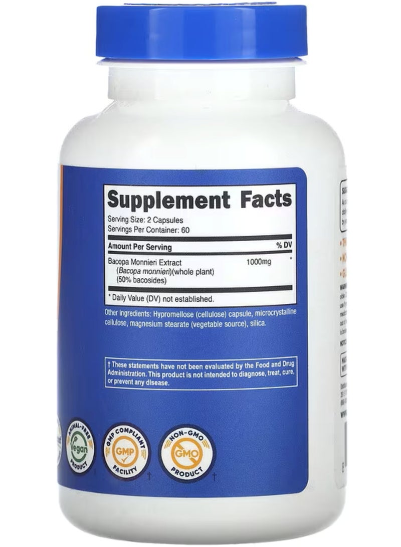 نوتريكوست‏, باكوبا مونيري ، 120 كبسولة (500 ملجم لكل كبسولة) - Image 2