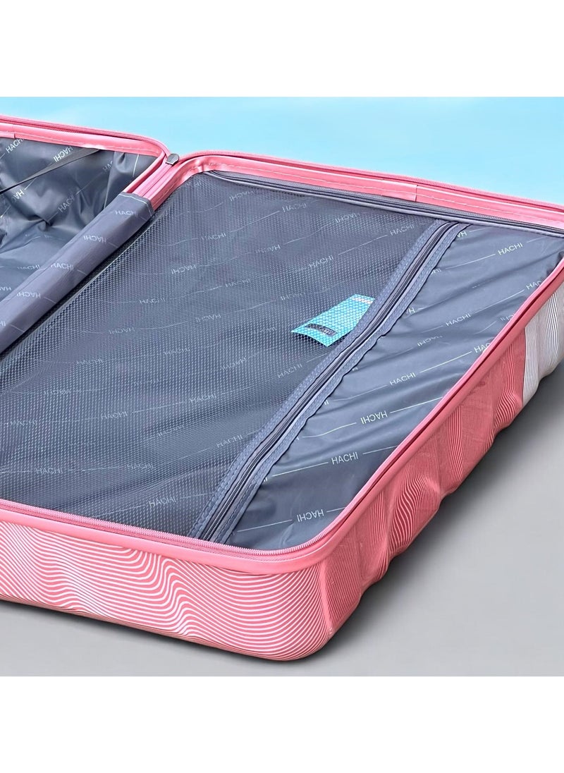 ZAAPPY - Lightweight 20 Inch Cabin Luggage, Colorful Printed Polycarbonate (PC) Hard Shell Trolly with Smooth Spinner wheels, Combination Lock Best Suitcase for Travel - Image 1