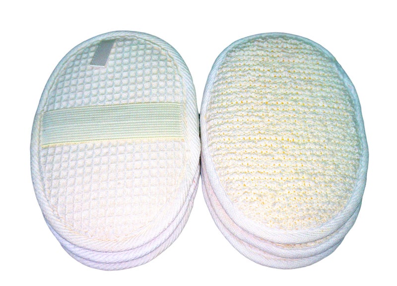JINS-Hung 6Pack (Large 6.3x4.3 inches) Exfoliating Face Body Pad (100% Soft Terry Cloth) Cloth Materials Loofah Sponge Scrubber Brush Close Skin for Men and Women When Bath Spa and Shower - Image 3