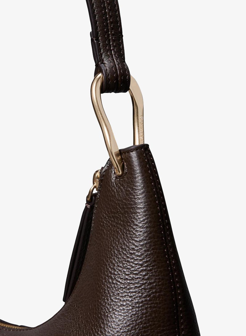 CALVIN KLEIN Slouchy Leather Shoulder Bag - Image 2