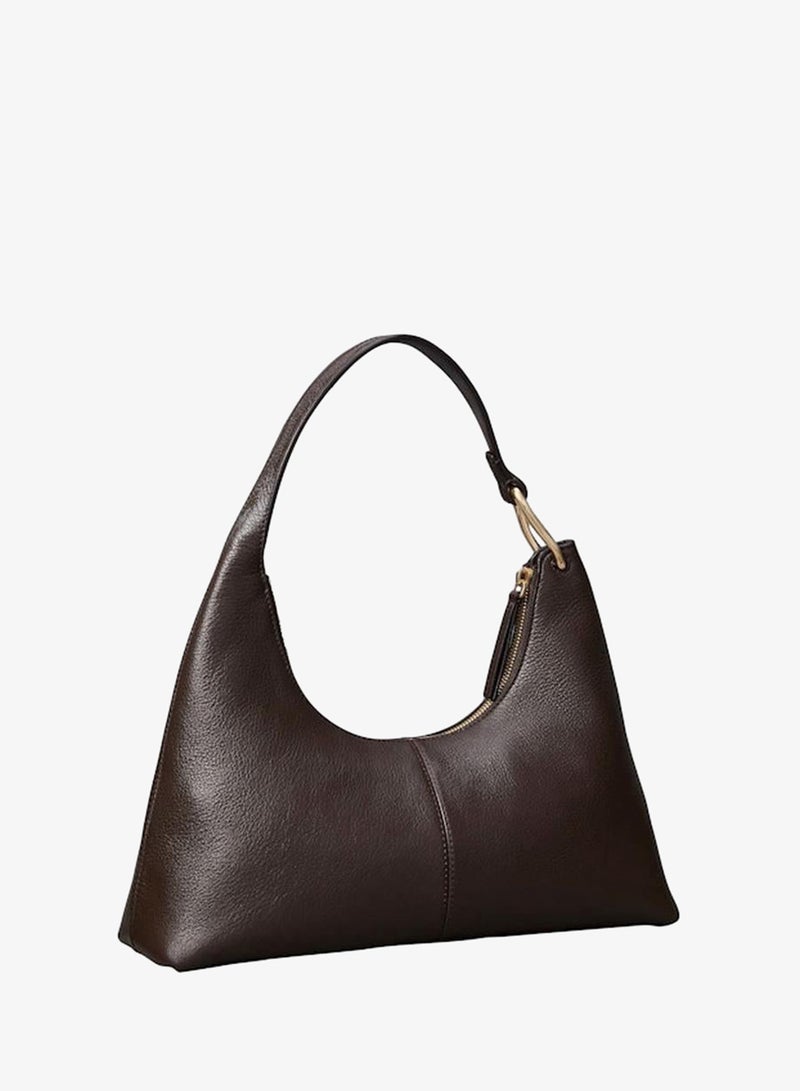 CALVIN KLEIN Slouchy Leather Shoulder Bag - Image 4