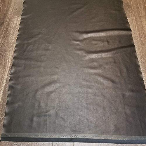 NAT Leathers | Black Soft Faux Vegan Leather PU (Peta Approved Vegan) | 1 Yard (36 inch Length x 54 inch Wide) Cut by The Yard | Synthetic Pleather 0.9 mm Nappa Smooth Upholstery | Black 36"x54" - Image 3
