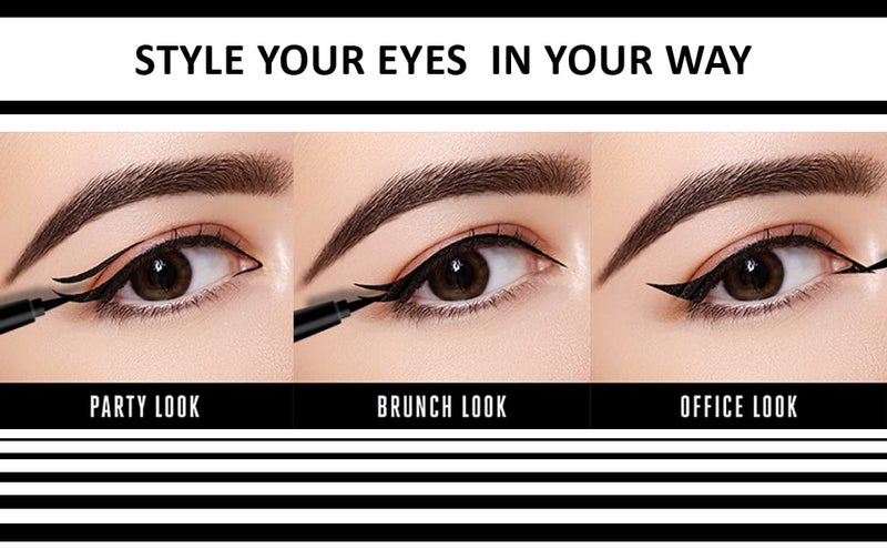 AYA Waterproof 24 Hours Long Lasting Eyeliner  Smudge Proof Transfer Proof Eye Liner for Eye Makeup Black - Image 5