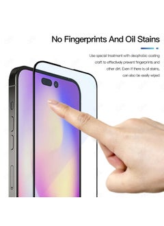HEXABEX iPhone 14 Pro Screen Protector, High Quality Tempered Glass Screen Protector for iPhone 14 Pro 6.1" Black/Clear  - Image 4