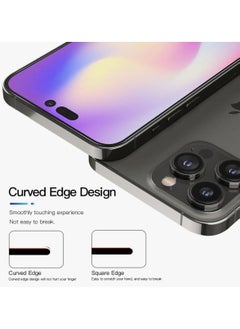 HEXABEX iPhone 14 Pro Screen Protector, High Quality Tempered Glass Screen Protector for iPhone 14 Pro 6.1" Black/Clear  - Image 3