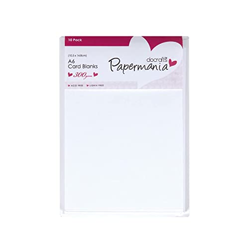 Papermania docrafts A6 Papermania Cards and Envelopes, White, 2.75 by 4-Inch - Image 1