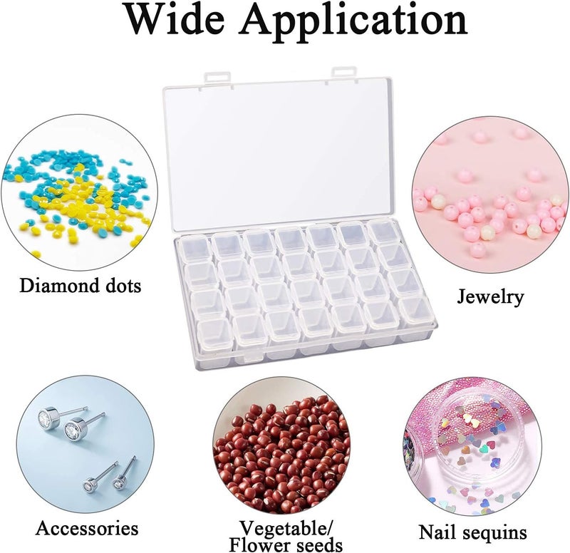 ARTDOT 56 Girds Storage Containers for Diamond Art Kits for Adults, 2 Pack Portable Bead Storage Container for Diamond Painting Accessories and Tools - Image 4