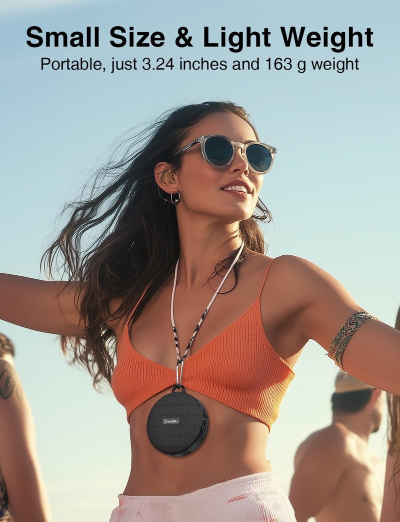Onforu مكبر صوت بلوتوث محمول أونفورو للدراجة، مكبر صوت خارجي صغير مقاوم للماء IP65، ملحقات الدراجة مكبر صوت لاسلكي للدراجة مع صوت عالٍ للركوب، هدية مثالية - Image 3