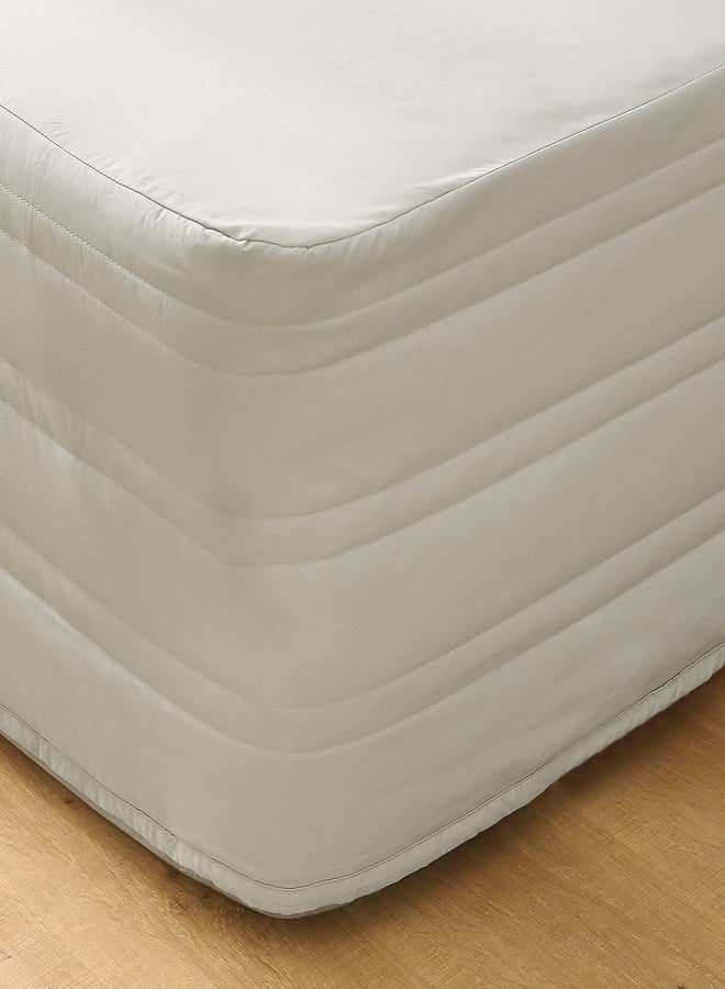 Marquess Quilted Bed Skirt, Queen Size, 14 Inch Drop, Dust Ruffle, Soft & Wrinkle-Free, Elegant Tailored Bedding,Linen,Queen - Image 5