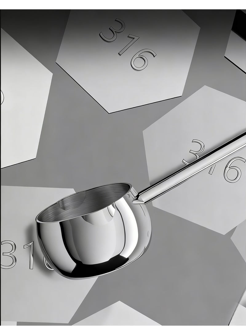 DB Innov. Mini Sauce Pan SUS316L Stainless Steel Saucepan with Pour Spouts Butter Warmer Pot with Long Handle for Kitchen cooking Restaurant - Image 5