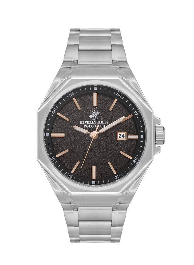 بيفرلي هيلز بولو كلوب Beverly Hills Polo Club BP3544X.340 Men Analog Display Watch & Metal Strap Silver