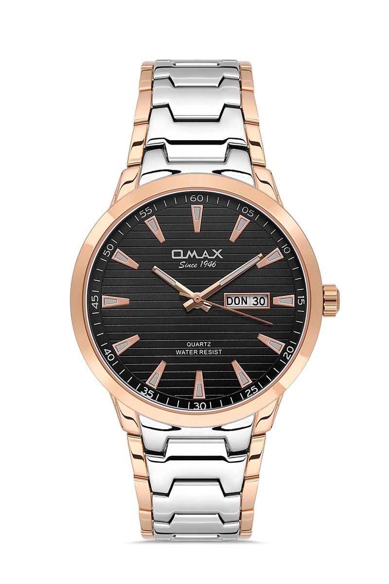 OMAX Men's Wrist-Watch | Analog | Stainless Steel Band | Elegant Design - Image 1