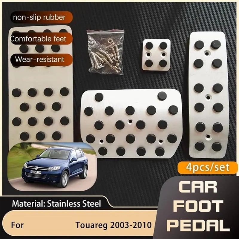 DEMULAX Stainless Steel Car Foot Pedals for VW Touareg - Image 2