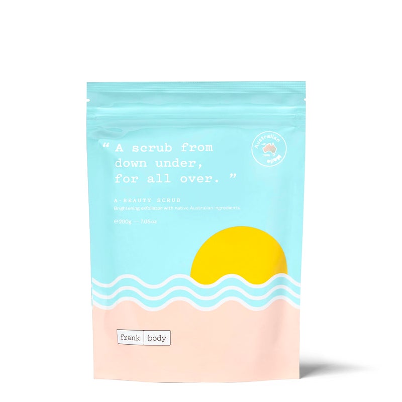 Frank Body A-Beauty Scrub | Natural, Vegan, Cruelty Free Exfoliating Body Scrub Brightens, Hydrates, and Nourishes with Macadamia Oil, Kakadu Plum, and Vitamins A, E, and D | 7.05 oz / 200 g - Image 1