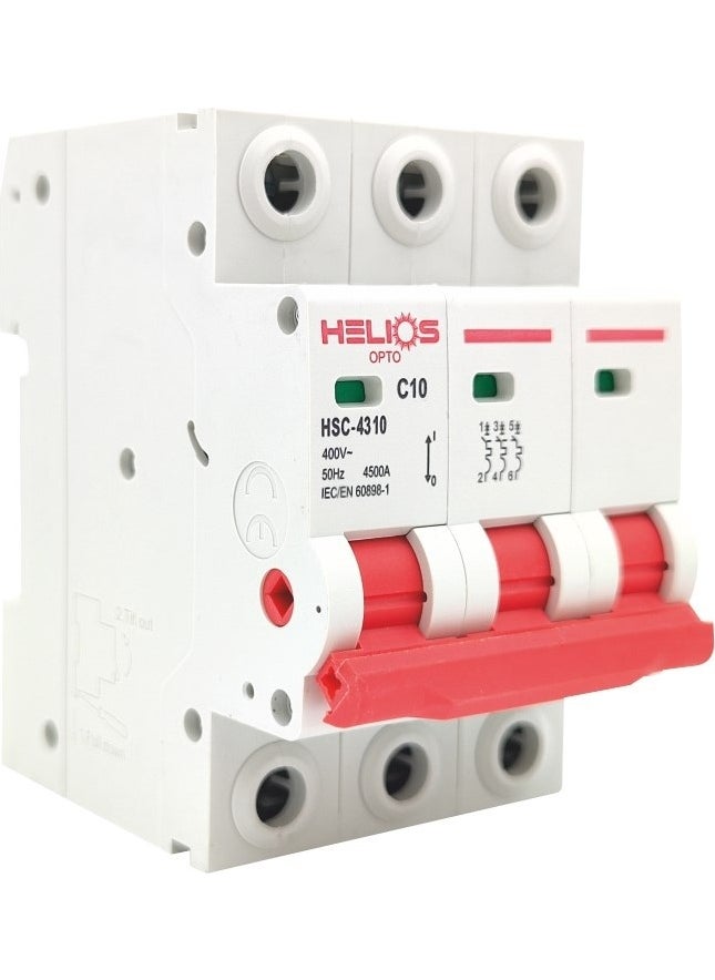 Helios Opto - 3X16A 4500KA Type C Three Phase W Automat HSC-4316 - Image 1