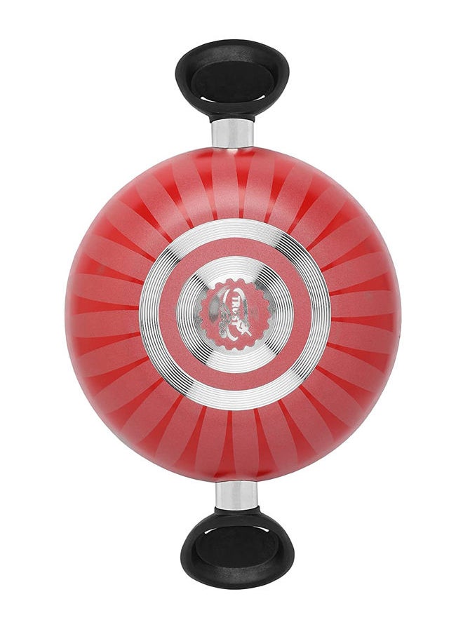 Trust - Non-Stick Aluminum Wok With Heat Resistant Handle Red/Black - Image 1
