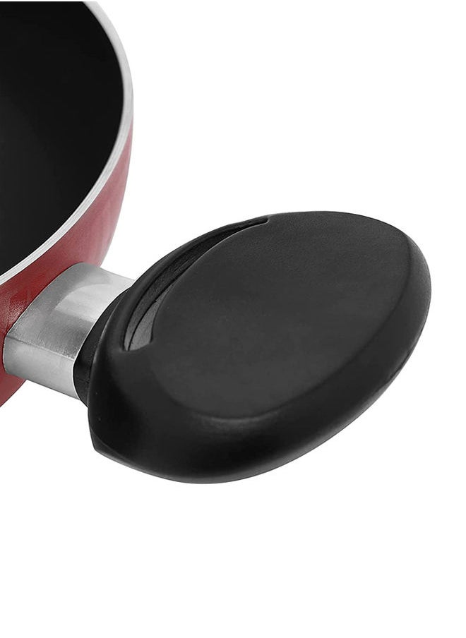 Trust - Non-Stick Aluminum Wok With Heat Resistant Handle Red/Black - Image 1