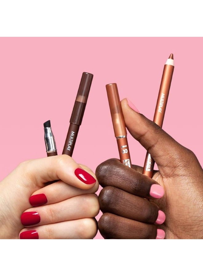 PUPA Milano Multiplay Eye Pencil - Creamy, Blendable Eyeliner With Smudge Tip - Create Long Wearing, Glamorous Intensity - Smooth, Lasting Color Liner For Waterline Or Lid - 08 Basic Brun - 0.04 Oz - Image 5