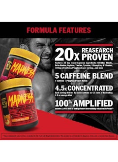 Mutant Madnessâ Preworkout Supplement Fruit Punch 270G  - Image 3