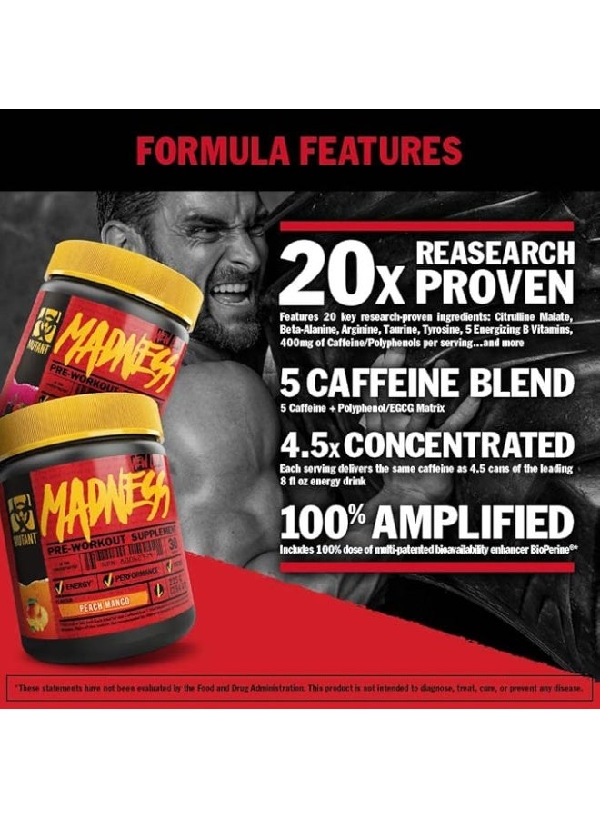 Mutant Madnessâ Preworkout Supplement Fruit Punch 270G - Image 3