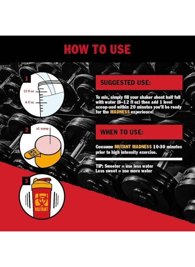 Mutant Madnessâ Preworkout Supplement Fruit Punch 270G - Image 5