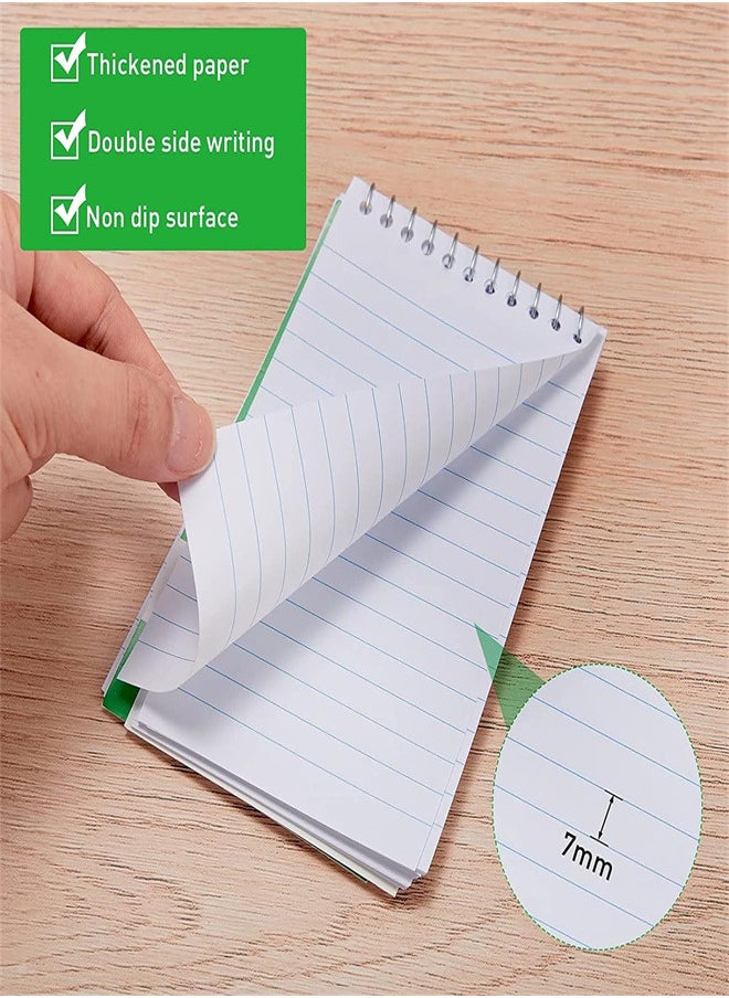 Generic - Small Notebooks, 6 Pack Pocket Spiral Notepads Little Mini Notebook for Home Office Accessories, 75 Sheets Per Notebook(3x5 inch/12.7×7.6 cm) - Image 1
