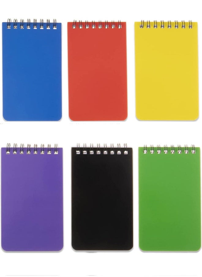 Generic - Small Notebooks, 6 Pack Pocket Spiral Notepads Little Mini Notebook for Home Office Accessories, 75 Sheets Per Notebook(3x5 inch/12.7×7.6 cm) - Image 1