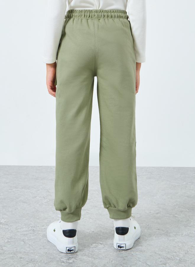 Styli Boys Green Terry Joggers with Drawstring - Image 4