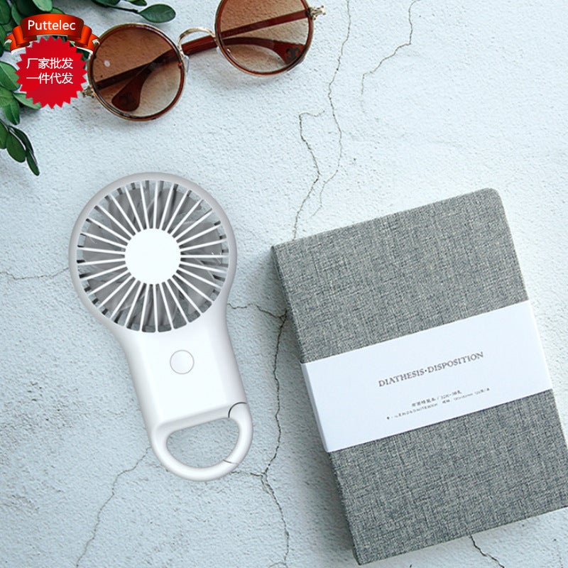 Explosions Mountaineering Buckle Fan Portable Outdoor Pocket Small Fan Colorful Lights Usb Fan Manufacturers - Image 2