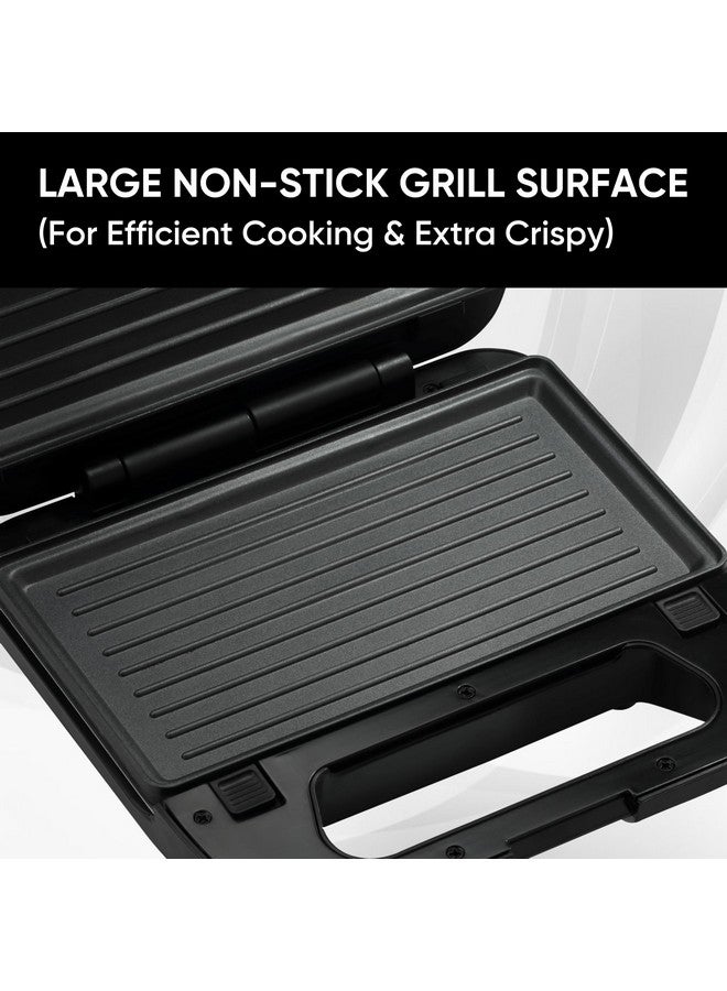BUTTERFLY صانعة السندويشات باترفلاي ماغنوم 3 في 1، 750 واط | ألواح قابلة للفك مصنوعة من الحديد الزهر كبيرة الحجم | شواية | محمصة | صانعة الوافل | حجم مدمج | إيقاف تشغيل تلقائي | أسود | ضمان لمدة سنة واحدة - Image 3