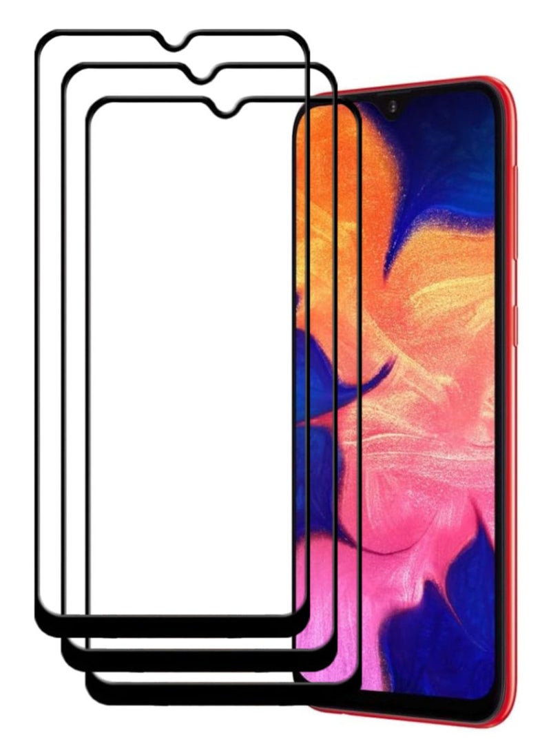 ACLIX 3 Pieces Antistatic ESD Dustproof Premium Quality High Definition Tempered Glass Screen Protector Designed For Samsung Galaxy A10 - Image 1