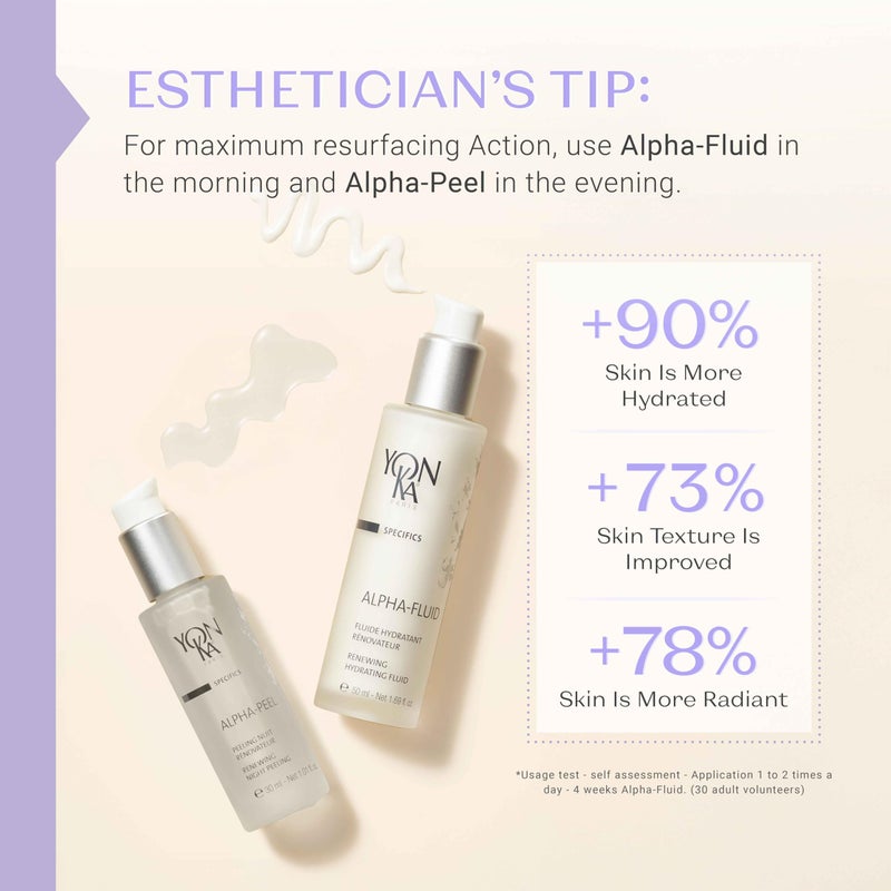 Yonka Alpha Fluid | Daily Face Moisturizer with Fruit AHA | Age Defense Serum for Fine Lines | Vitamin E & Rice Bran Oil | Hydrating Emulsion for All Skin Types | 1.69 fl oz - Image 2