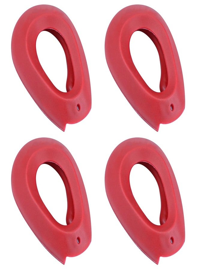 FERCAISH Silicone Hair Dye Ear Covers - 2 Pairs Waterproof Ear Protector Caps Hair Dye Earmuffs for Hairdressing Salon, Spa, Bathing and Showers(Red) - Image 1