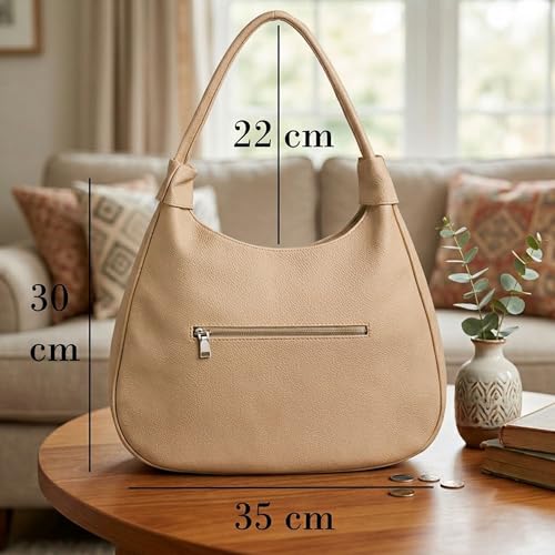 SIBY Hobo Underarm Shoulder Bags for Women's (Khaki) - Image 5