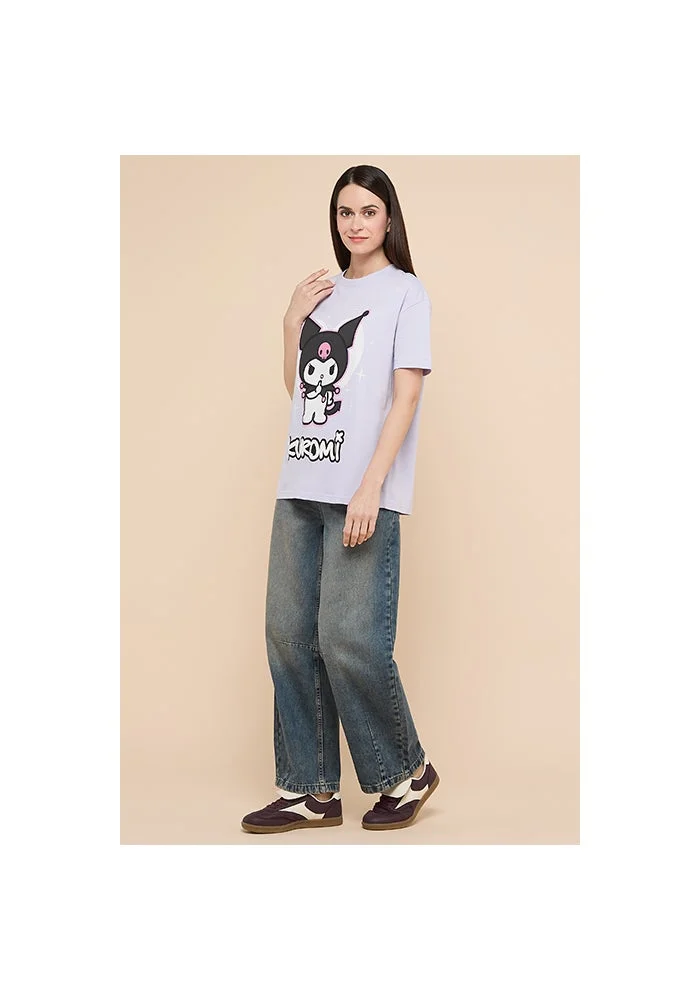 R&b  Faded Barrel Jeans with Button Closure for Women | Best Price UAE