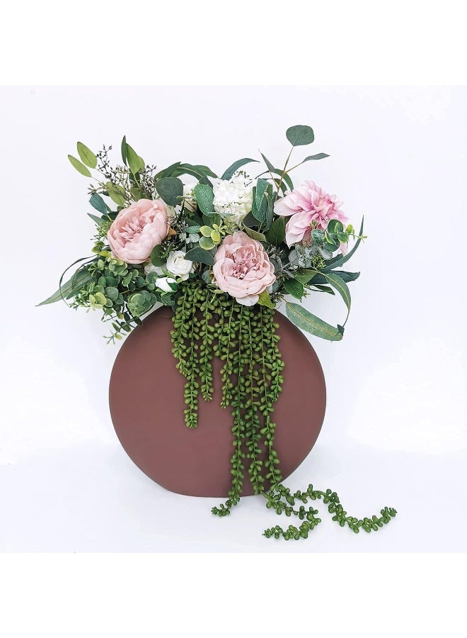 Supla 4 Pcs Artificial Hanging Succulents Faux Burros Tail Picks Trailing String of Pearls Succulents Fake Greenery Sprays for Basket Planter Centerpiece Floral Arrangement Indoor Outdoor Decor - Image 5