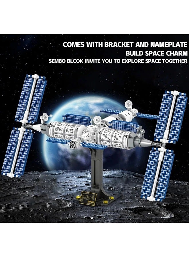 XiuWoo Astronaut Rocket Ascension Mini Space Station Kids Educational DIY Bricks Building Blocks Sets Toys  - Image 2
