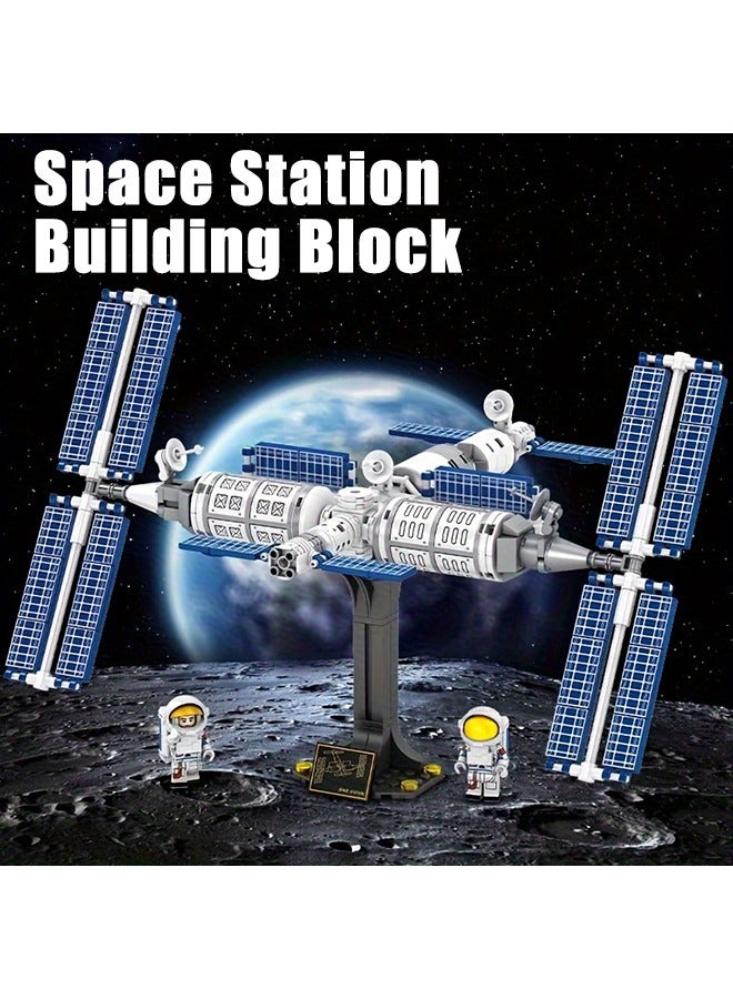 XiuWoo Astronaut Rocket Ascension Mini Space Station Kids Educational DIY Bricks Building Blocks Sets Toys  - Image 1