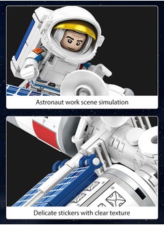 XiuWoo Astronaut Rocket Ascension Mini Space Station Kids Educational DIY Bricks Building Blocks Sets Toys  - Image 5