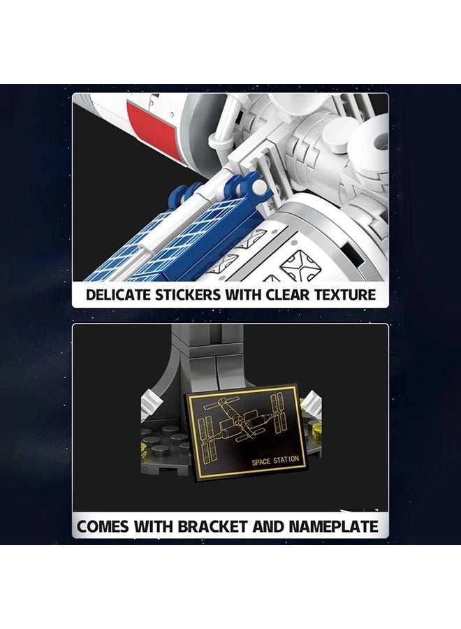 XiuWoo Astronaut Rocket Ascension Mini Space Station Kids Educational DIY Bricks Building Blocks Sets Toys  - Image 4