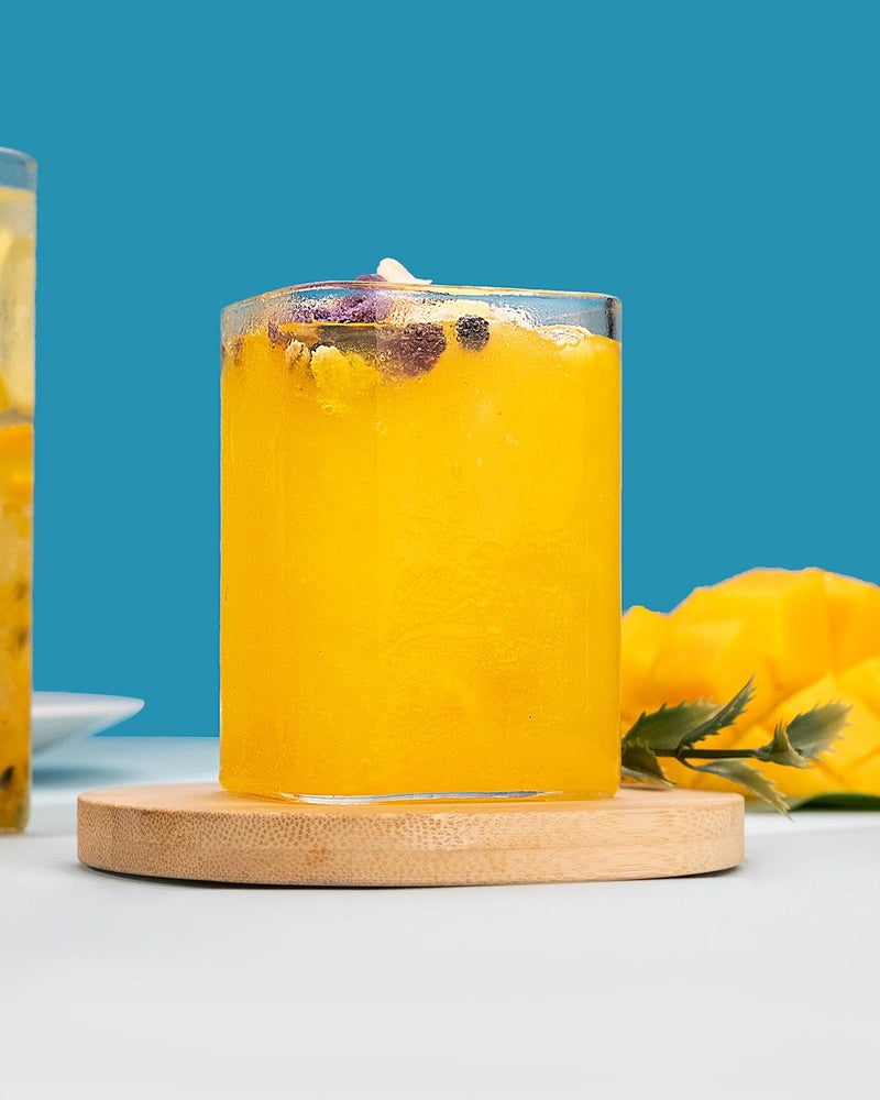 LUXU Drinking Glasses 8 oz,Thin Square Glasses Set of 4,Elegant Bar Glassware For Water,Juice,Beer, Drinks,and Cocktails and Mixed Drinks,Lead-Free Square Glass,Glass Drink Tumblers - Image 5